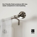 Roztažitelná garnýž 107-305 cm Umbra BLOSSOM - stříbrná