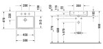 DURAVIT - Vero Air Umyvadlo nábytkové 50x47 cm, s přepadem, otvor pro baterii, WonderGliss, bílá 23505000271