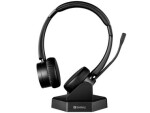 Sandberg Bluetooth Office Headset Pro+ / bezdrátový headset / Bluetooth 5.0 / nabíjecí základna / černá (126-18)