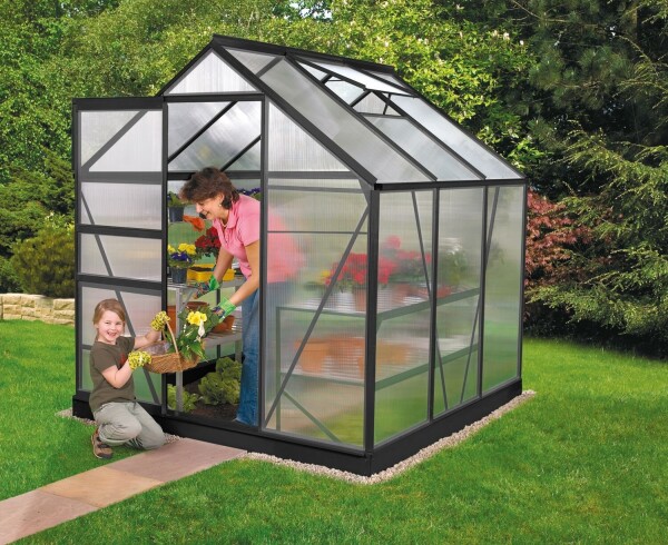 Polykarbonátový skleník – Vitavia Venus 3800, PC 4 mm černý