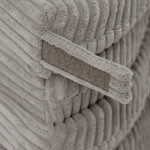 PLUSH NEST PLUSH NEST Plyšová hrací podložka ve tvaru květu Manšestr (prémiový) 115 × 115 × 5 cm béžová