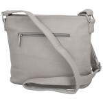 Trendy dámská koženková crossbody kabelka Vaka, šedá