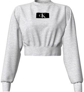 Dámská mikina Lounge Sweatshirt CK96 L/S 000QS6942EP7A šedá Calvin Klein
