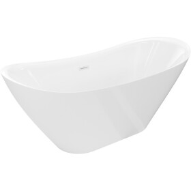 MEXEN/S - Lotos volně stojící vana 180 x 75, bílá, sifon a přepad bílá 52051807700-20