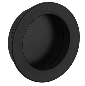 Tulip Nábytková úchytka zápustná Kaniva rozteč: 40mm černá mat (482746)