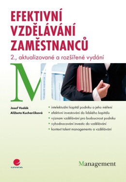 Efektivní vzdělávání zaměstnanců - 2. vydání - Alžběta Kucharčíková