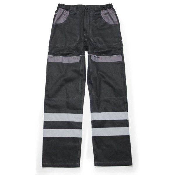 Reflexní kalhoty COOL TREND do pasu H8937 černo-šedé 64 černo-šedé