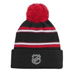 Outerstuff Dětská zimní čepice Carolina Hurricanes NHL Jacquard Cuffed Knit With Pom