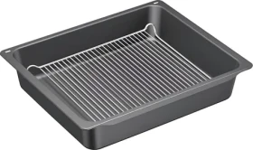 Bosch HEZ633070 antracitová / Pánev s roštem / smaltovaná / do 300 °C / 2dílná sada (HEZ633070)