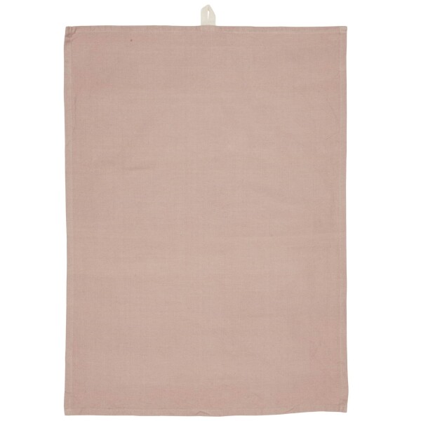 IB LAURSEN Bavlněná utěrka Josefine Plain Malva 50 x 70 cm, růžová barva, textil