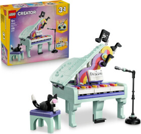 LEGO® Creator 3 v 1 31392 Hudební dekorace: Klavír s kočkou - LEGO® Creator