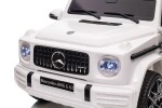 Mamido Dětské elektrické autíčko Mercedes Benz G63 cabrio EVA kola bílé
