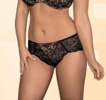 Dámské kalhotky GFP 534 Chantal Černá s béžovou - Gaia černo-béžová XL