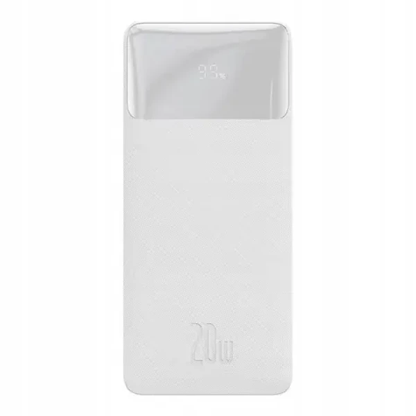 Baseus Bipow Pro Powerbank 10000mAh bílá / 20W / 2x USB-A / 1x USB-C (PPBD040102)