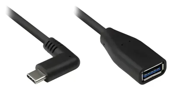 Good Connections USB-C - USB-A OTG černá / Kabel / USB 3.2 Gen 1 / 0,1 m / 5 Gbit/s (2811-OTGW)