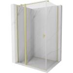 MEXEN/S - Mist T sprchový kout dveře křídlové 80 x 70, transparent, zlato kartáčovaná 8A4T-080-070-55-00