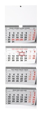 Čtyřměsíční kalendář 2025 skládaný nástěnný kalendář