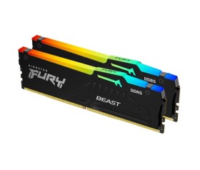 KINGSTON DIMM DDR5 64GB (Kit of 2) 6000MT/s CL30 Non-ECC FURY Beast RGB EXPO, Černá EDF_553829