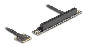 Delock adaptér Mini PCIe - PCIe 3.0 x16 90° / Adaptér / PCIe 3.0 / Kabel 0,2 m / Bootovatelný (81294)