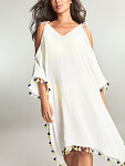 Swimwear Capri Short Kaftan white SW1778 1