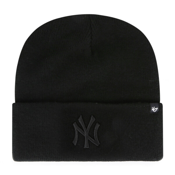 47 Brand Pánská zimní čepice New York Yankees MLB Haymaker Cuff Knit Black
