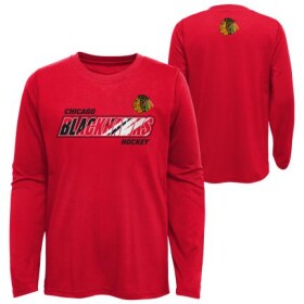 Outerstuff Dětské tričko Chicago Blackhawks Rink Reimagined LS Ultra dlouhý rukáv Velikost: Dětské let)