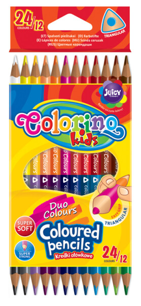 Pastelky Colorino trojhranné oboustranné