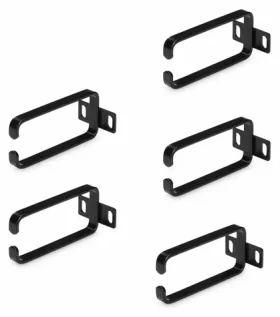 StarTech Vertikální organizér kabelů / Panel pro správu kabelů / 1U / 5x D-Ring háček / pro 19" rack (CMHOOK1UN5PK)