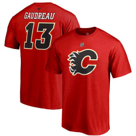 Fanatics Pánské Tričko Calgary Flames Johnny Gaudreau #13 Stack Alternate Name Number Velikost:
