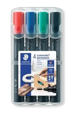 STAEDTLER Lumocolor permanent / Popisovač / sada 4 ks / 4 barvy / 2 mm / voděodolný (352 WP4)