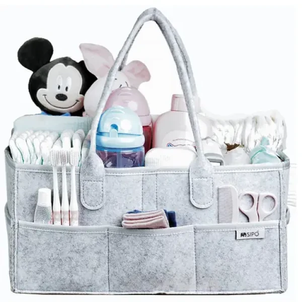 Sipo Organizér nejen na hygienické potřeby pro děti, plstěný, ŠEDÝ (SPOF001)