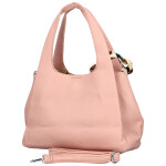 Módní dámská koženková kabelka do ruky Nerilly, růžová