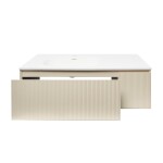 Koupelnová skříňka s umyvadlem Naturel Austen 120x35x52 cm beige mat Naturel Austen120BG AUSTEN120BG