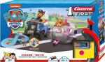 Autodráha Carrera First Paw Patrol/Tlapková Patrola 2,4m plast +2 auta na bat. v krabici 50x30x7cm