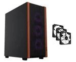1stCOOL G6 Noble Wood Decor / Skříň / ATX / USB 3.0 / USB-C 3.0 / 3x ventilátor (ML-G6-NOBLE-USBC)
