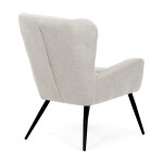 Křeslo ušák, béžová, látka, AK-H9206 CRM2