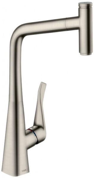 HANSGROHE - M71 Dřezová baterie M7115-H320 s výsuvnou sprškou, sBOX, vzhled nerezu 73803800