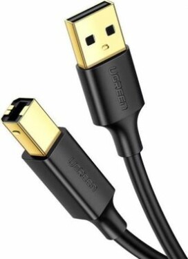 Ugreen US135 USB 2.0 AB tiskárny, pozlacený, 2m, černý