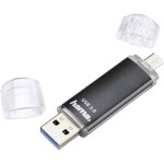 Hama Laeta Twin 32 GB šedá / Flash disk / USB 2.0 / microUSB / až 10 MBs (123925-H)