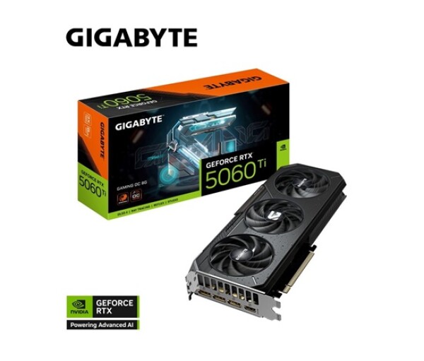 GIGABYTE VGA NVIDIA GeForce RTX 5060 Ti GAMING OC 8G, 8G GDDR7, 3xDP, 1xHDMI EDF_1706155