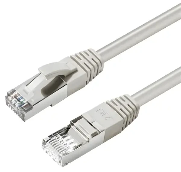 MicroConnect CAT6A S/FTP 3m šedá / Síťový kabel / LSZH / PoE (MC-SFTP6A03)