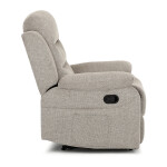 Polohovací křeslo, béžová, látka, TV-4086 LAN2