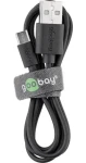 Goobay 46800 černá / Nabíjecí kabel / USB-A - Micro-USB / 1 m (46800)