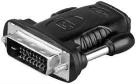 MicroConnect Adaptér HDMI (F) - DVI-D (M) černá / WQXGA (2560 x 1600) @ 60Hz / Plug Play (HDM19F24)