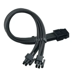SilverStone Kabel EPS 8-Pin na 2x EPS/ATX 4+4-Pin 300mm - černá (SST-PP07E-EPS8B)
