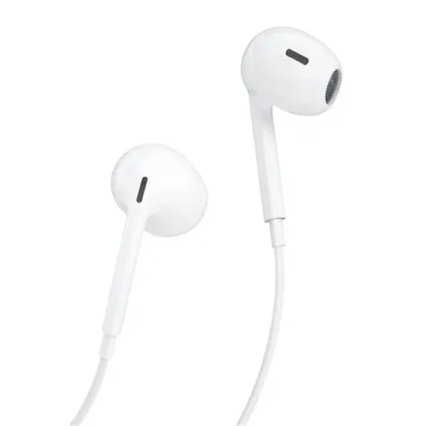 Dudao X14 PRO drátová sluchátka do uší bílá / s mikrofonem / 3,5 mm mini jack / kabel 1.2 m (95382)