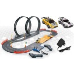 Autodráha 560 cm, dvě auta, s EU adaptérem, 136 x 60 x 38 cm