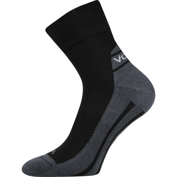 VOXX Ponožky sportovní OLIVER s jemným lemem ČERNÉ 39-42 103261