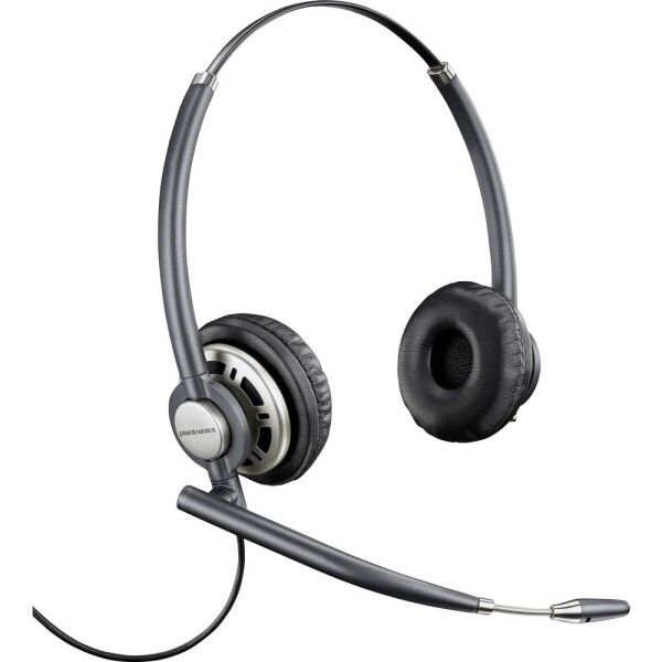 HP Poly EncorePro HW720 Sluchátka On Ear kabelová stereo šedá, stříbrná Redukce šumu mikrofonu Počítače