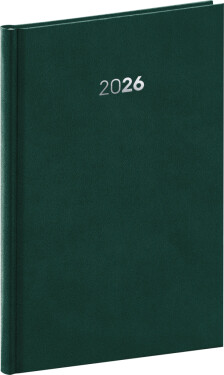 Týdenní diář 2026 NOTIQUE A5 - Balakon zelený, 15 x 21 cm